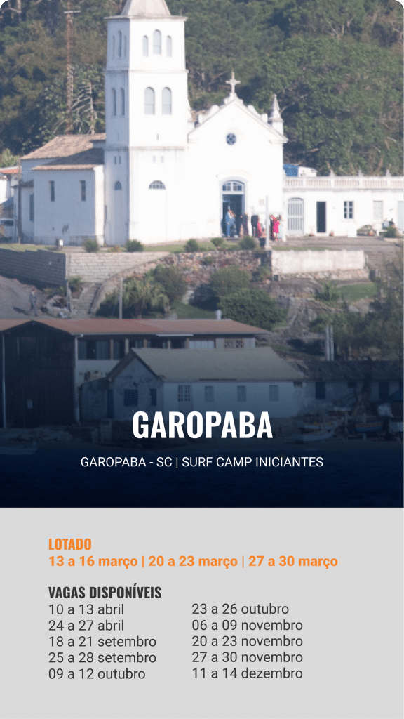 Garopaba/SC - Surfcamp Iniciantes. Confira o calendário