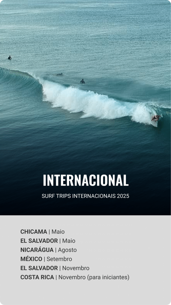Surfcamp Internacional. Confira o calendário